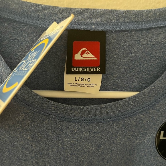 NWT Quicksilver Loose Fit T Shirt Skin Protective Clothing Large - Picture 3 of 6